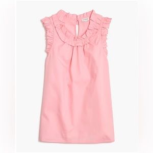 J crew factory sleeveless ruffled top